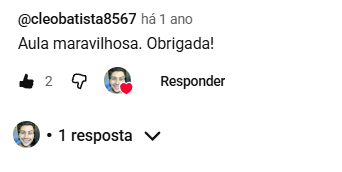 Comentário de aluno